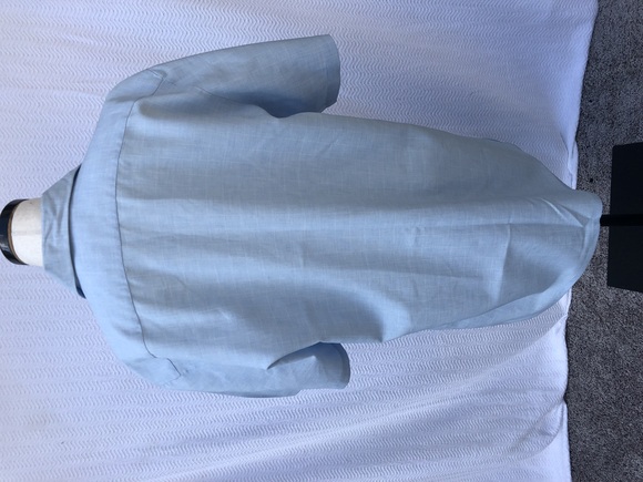 Pronti Collection by Phita Men's Light Blue Button-Up Shirt Dress Size Large S/S - Picture 5 of 5